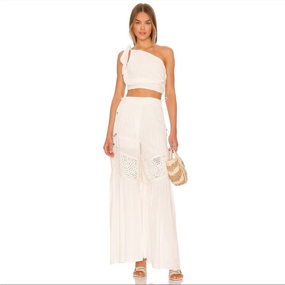 Free People Pants - free people keeley one shoulder top & pant set size medium